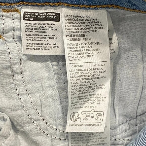 Levi's 720 Jeans Womens 30 x 28 High Rise Super Skinny Light Wash Stretch Denim - Picture 12 of 15